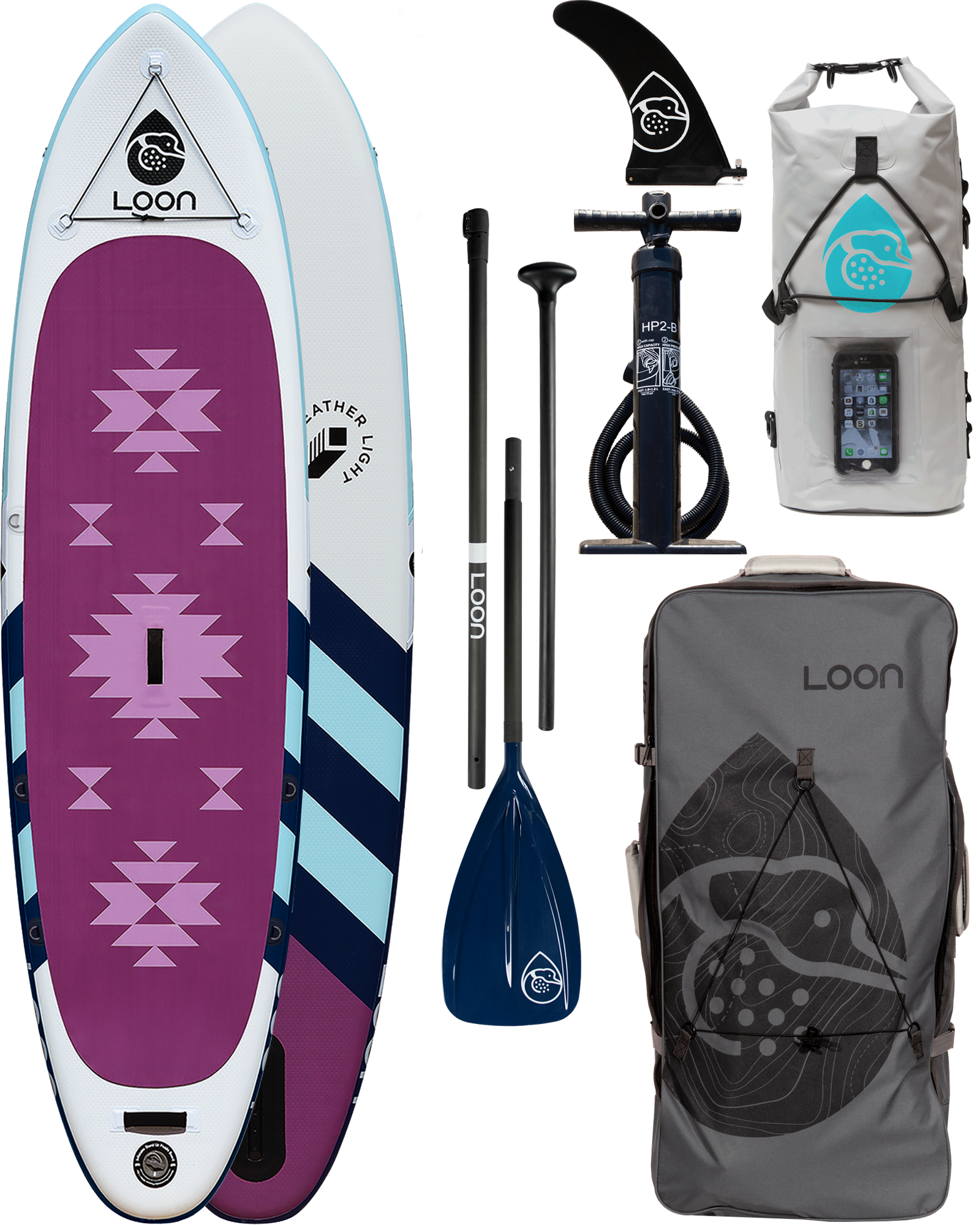 Complete SUP Package: Yoga 10'8" Inflatable Paddle Board + Paddle