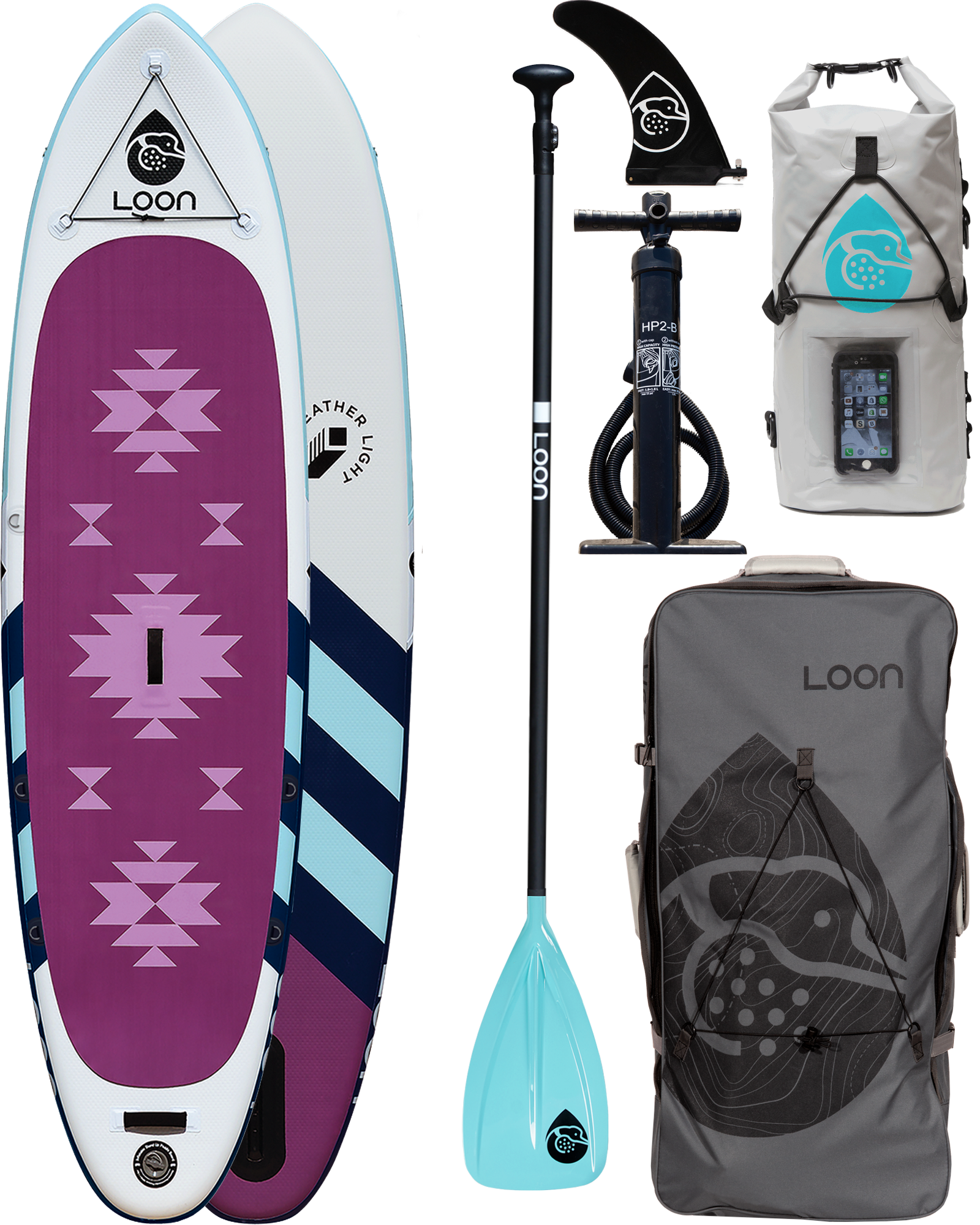 Complete SUP Package: Yoga 10'8" Inflatable Paddle Board + Paddle