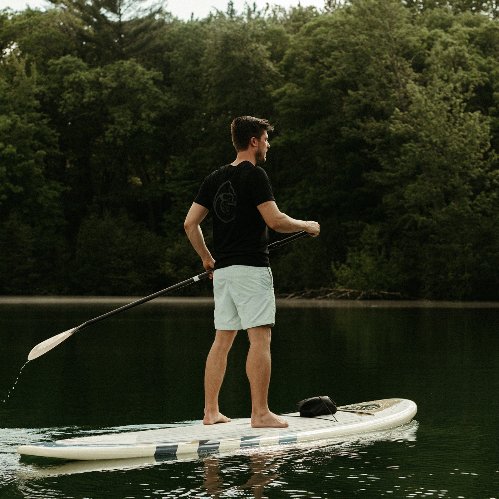 Standard Cream Wood-Look Stand Up Paddle Board