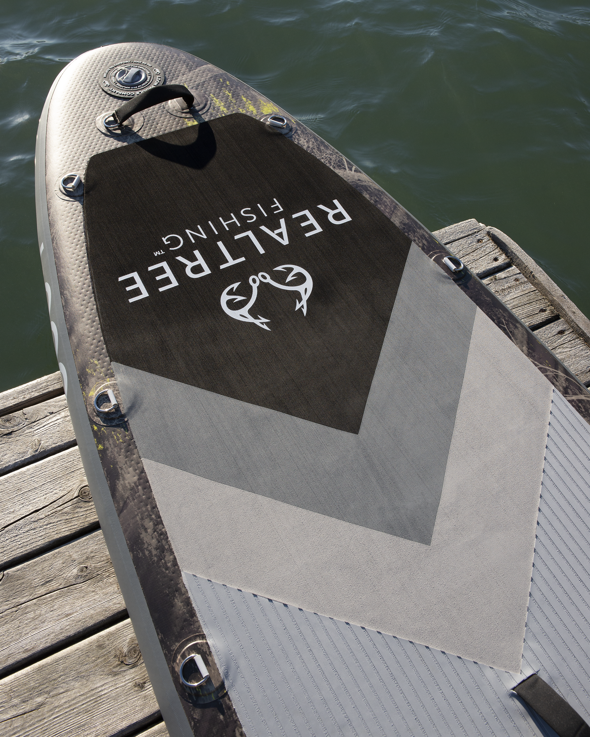 Realtree™ Fishing Hi-Viz Feather Light 10'8" Inflatable Paddle Board and Paddle Package
