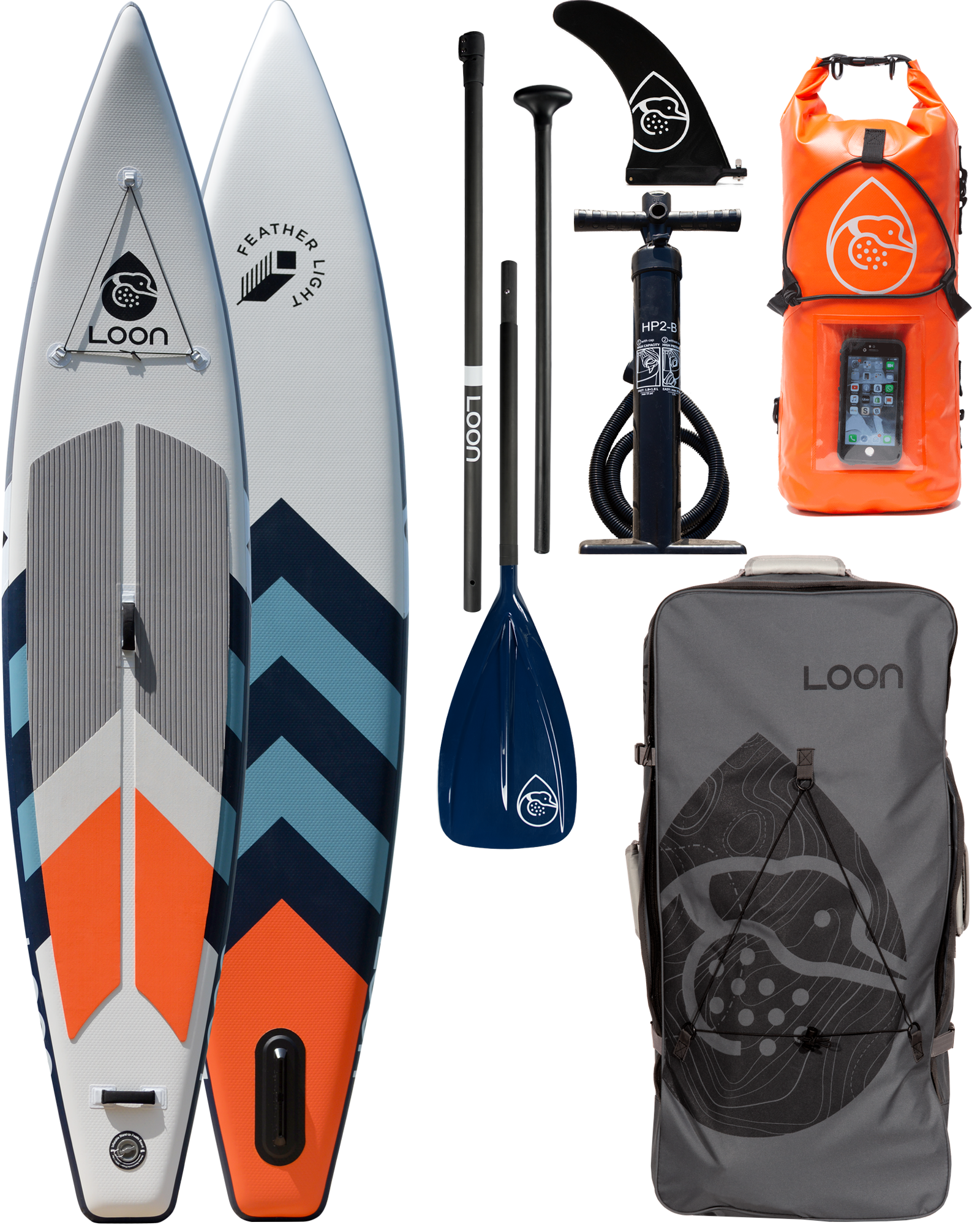 Complete SUP Package: Touring 12'6" Inflatable Paddle Board + Paddle