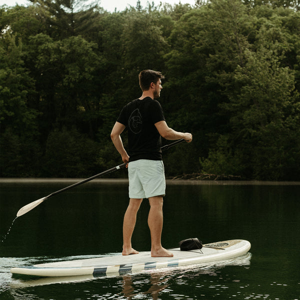 ABS Cream Wood-Look Stand Up Paddle Board